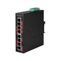 Antaira 8-Port Industrial Gigabit PoE+ Unmanaged Ethernet Switch, w/8-10/100/1000Tx ; EOT: -40 degree C LNP-0800G-T